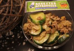 Poêlée relevée de courgettes au boeuf - Alexandra A.