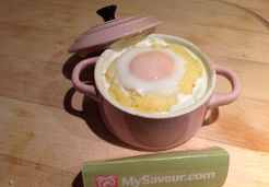 Oeufs à la polenta en cocotte - Carine R.