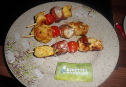 Brochette de dinde ou de poulet au curry  - Lynda T.