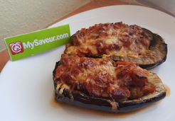 Aubergines farcies chèvre et thym - Emilie B.