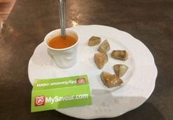 Foie gras poêlé et potage de courge - Myriam S.