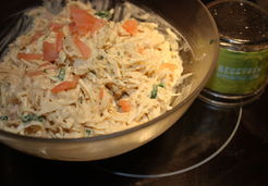 Salade de celeri et choucroute remoulade au saumon  - Marina S.