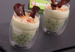 Velouté de pois frais avec de la viande des Grisons - BEAUTYSANE