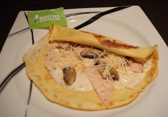 Crêpe béchamel jambon champignon fromage - Sandra M.