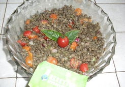 Salade de lentilles au basilic - Claudine O.