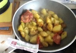 Pommes de terre nouvelles au chorizo - Veronique C.