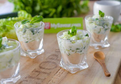 Verrine de concombre aux rillettes de thon - CRUSCANA