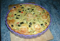 clafoutis courgette, chèvre, poivron - Françoise V.