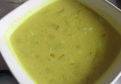 Bouillon courgette curry coco - Picaline L.