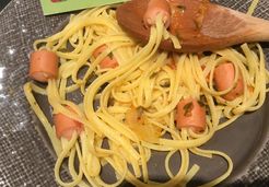 Farandole de spaghettis et saucisse - Virginie B.