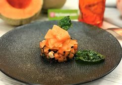 Tartare méditerranéen de melon  - Idyl