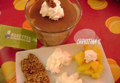 Crème Cacolac & mangues avec son croquant de sésame grillé (Thermomix) - Christiane C.