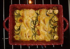 Gratin courgette, pomme de terre, mozzarella - Julie M.