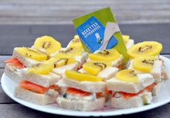 Mini sandwichs aux petits légumes et saumon - Christine L.