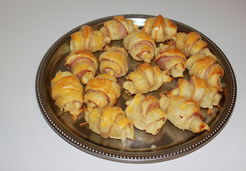 Mini-croissants au jambon/gruyère (pour 16 mini-croissants) - Gwladys G.