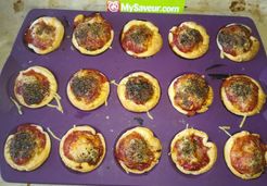 Minis pizzas aux champignons  - Marianne F.