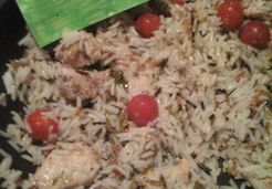 Poulet-riz aux tomates et basilic - Marie T.