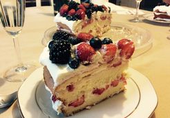 Gâteau à la menthe et aux fraises  - Adeline A.