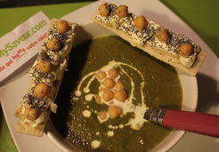 Soupe de pois chiches aux épinards - Picaline L.