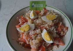Salade de riz aux crevettes - Celine T.