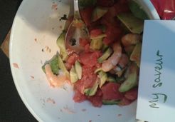 Salade avocat-pamplemousse-crevette - Gaelle M.