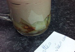 Verrine chocolat-poires et cacahuètes - Fatouhya Y.