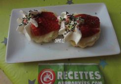 Fraises sur brioches citronnées - Christiane C.