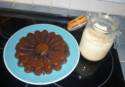 gâteau au chocolat et sa crême anglaise à la fève Tonka. - Pierrine L.