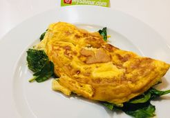 Omelette aux épinards - Adeline A.