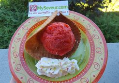 Sorbet fraise sirop d'agave  - CELINE K.