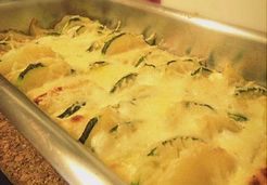 Gratin de pommes de terre, courgette et Neuf Chatel - Hélène P.