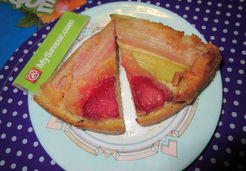 Gâteau fraises rhubarbe - Christiane C.