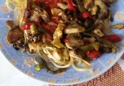 Linguine façon ratatouille avec Jardin Bio  - Aude M.