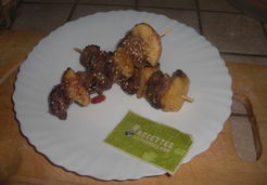 Brochette pomme magret cumin - Lucie O.