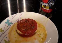 Mille feuilles tomates confites, mozzarella et pistou (Espritz) - Karine A.