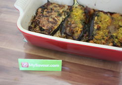 Aubergine farcie au poulet  - Marina S.