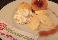 Dessert glacé aux nectarines rôties - Adeline A.