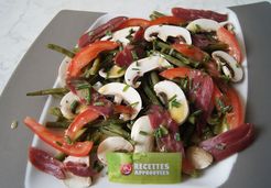 Salade de haricots verts au magret de canard - Celine T.