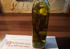 Huile d'olive ail et thym - Lynda T.