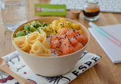 Poke Bowl au saumon et Fol Epi - FROMAGERIE PERREAULT