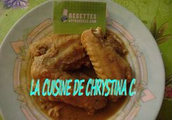 ailes de poulet  sauce cacahuetes - Christiane C.