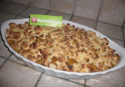 Crumble pomme mirabelles chocolat - Lucie O.