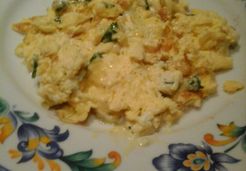 Omelette au basilic et fromage frais - Marie T.