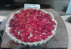 Tarte aux fraises, crème vanille et sirop de roses (au Thermomix) - Bénédicte S.