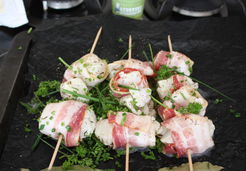 Brochettes de lotte au lard - Marina S.