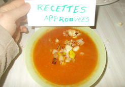 Soupe tomates lardons - Karine P.