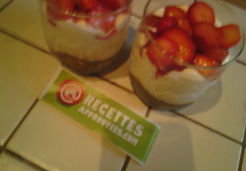 Trifle fraises, chocolat blanc et rhubarbe - Marie T.