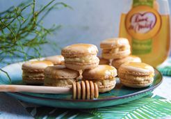 Macarons à l'amande & ganache au miel - Lune de Miel