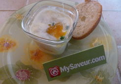 Oeuf cocotte au saumon fumé - Sandrine H.