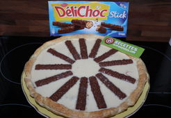 Tarte au chocolat blanc, mascarpone et Délichoc sticks - Gwladys G.